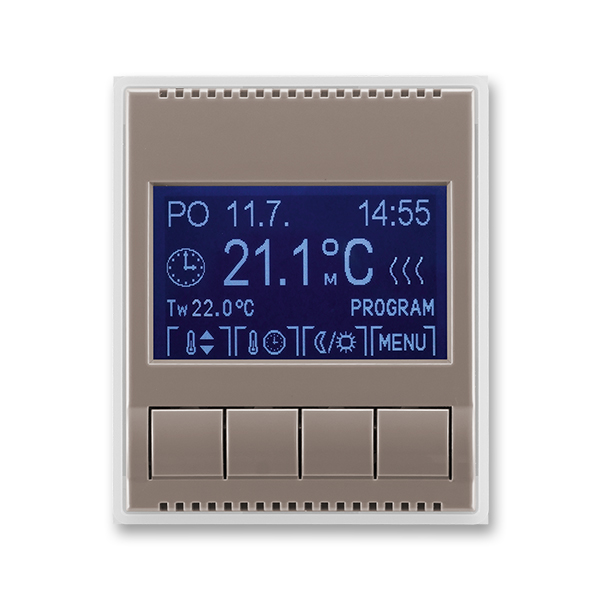 termostat programovatelný TIME 3292E-A10301 26 lungo/mléčná bílá